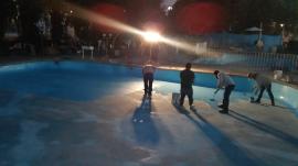 Sellado y pintura piscina